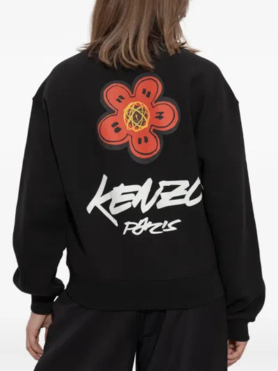 Kenzo Futura Oversize Cocoon Sweatshirt Sweatshirts Black In Black