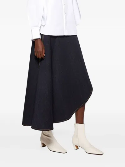 Khaite 40mm Nevada Stretch Ankle Boots In White