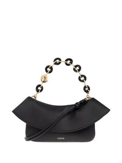 Loewe Chain-link Ruffled Shoulder Bag
