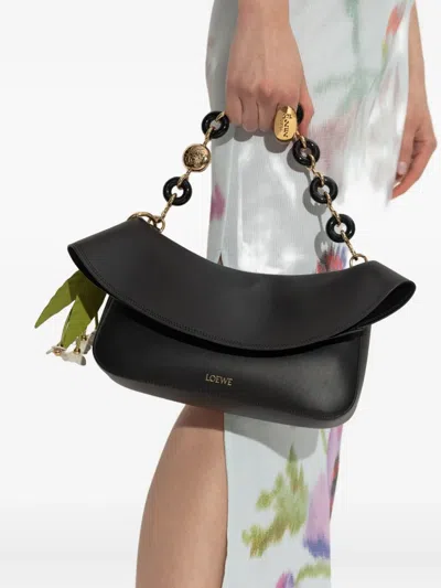 Loewe Chain-link Ruffled Shoulder Bag