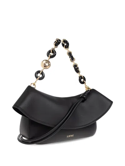 Loewe Chain-link Ruffled Shoulder Bag