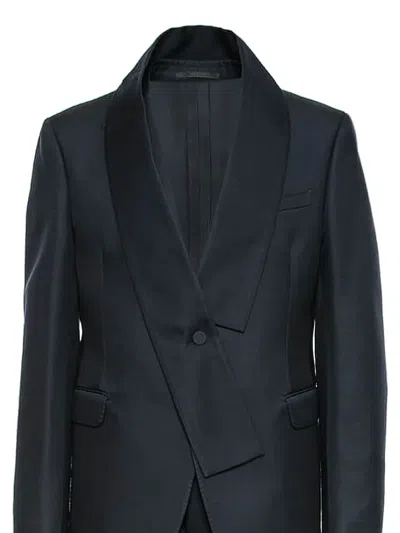 Valentino Shawl-lapel Single-breasted Suit In Black