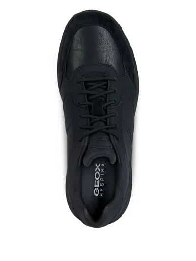Geox Panelled Trainers In Black
