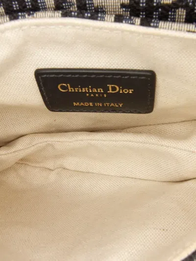 Pre-owned Dior 2018 Mini Oblique Canvas Saddle Bag Satchel