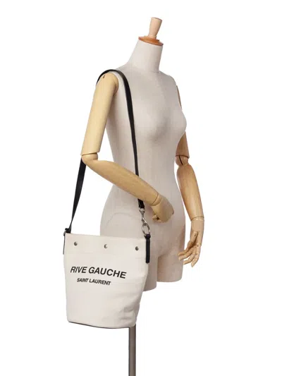 Pre-owned Saint Laurent 2021 Canvas Rive Gauche Bucket Bag