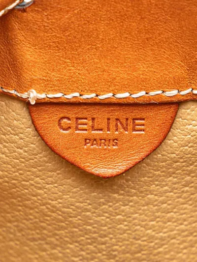 Pre-owned Celine 2007 Macadam Coated Canvas Drawstring Bucket Bag