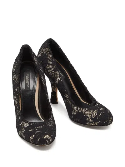 Pre-owned Dolce & Gabbana 110mm Court Lace-embellished High-heel Pumps