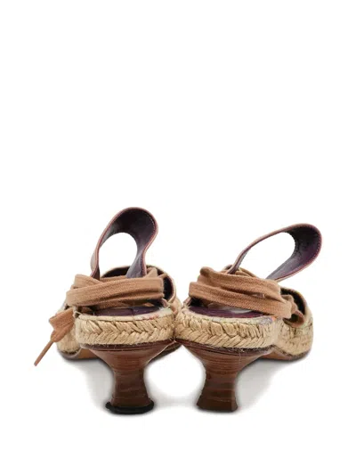 Pre-owned Missoni 50mm Floral-print Espadrilles
