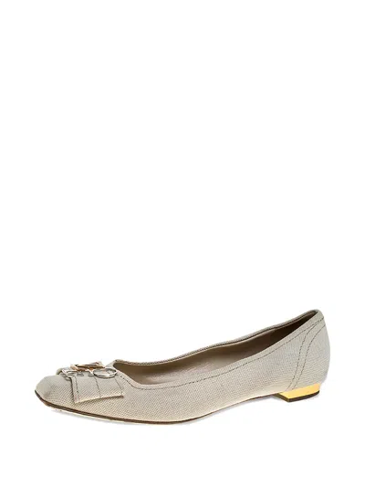 Pre-owned Louis Vuitton Logo-embellished Ballet Flats