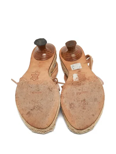 Pre-owned Missoni 50mm Floral-print Espadrilles