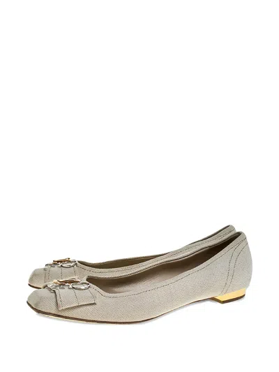 Pre-owned Louis Vuitton Logo-embellished Ballet Flats