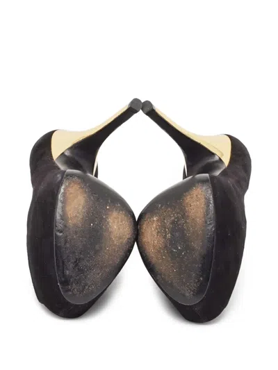Pre-owned Louis Vuitton 14mm Oh Really! Platform Pumps In Black