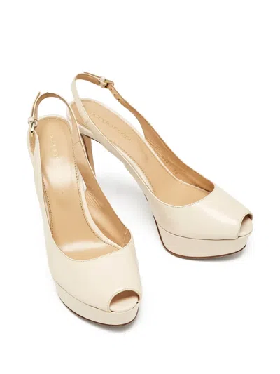 Pre-owned Sergio Rossi  120mm Peep-toe Platform Pumps