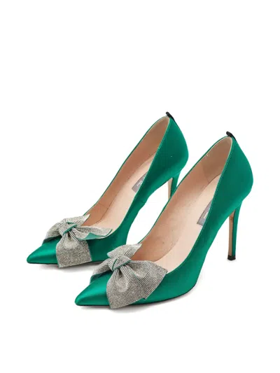 Pre-owned Sjp By Sarah Jessica Parker  100mm Satin Pumps