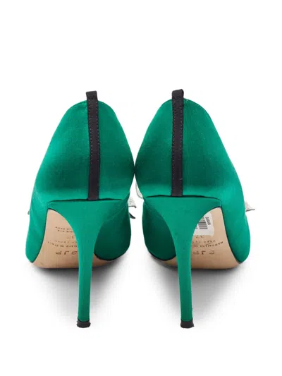 Pre-owned Sjp By Sarah Jessica Parker  100mm Satin Pumps