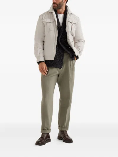 Brunello Cucinelli Statue-print T-shirt In White