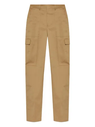Etro Casual Straight Fit Cargo Trousers Men In Brown
