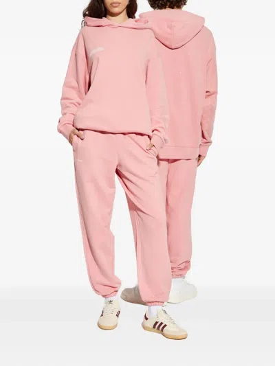 Pangaia Text-print Hoodie In Pink