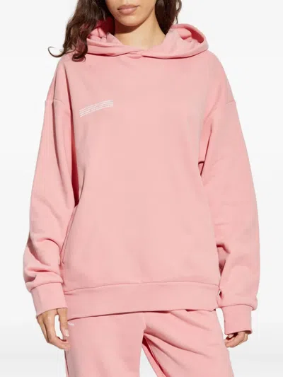 Pangaia Text-print Hoodie In Pink