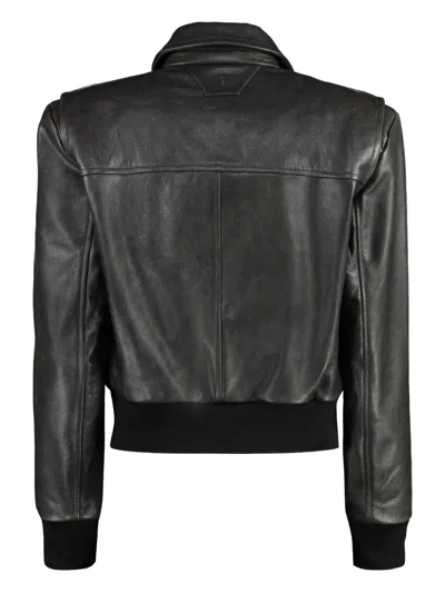 Salvatore Santoro Leather Jacket In Black