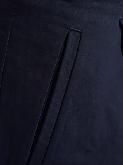 Apc A.p.c. Veronica Pleated Cotton Trousers Clothing In Blue