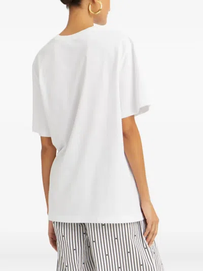 Rotate Birger Christensen Logo Print T-shirt In White