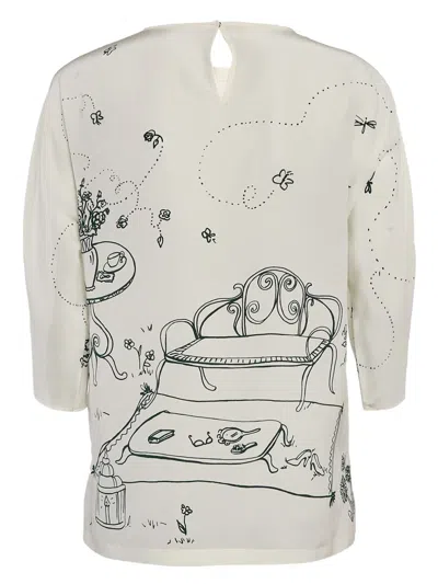 Pre-owned Dolce & Gabbana Graphic-print Blouse