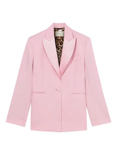 Blumarine Single-breasted Blazer In Pink