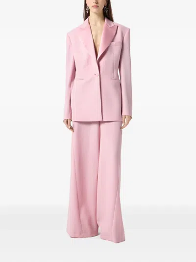 Blumarine Single-breasted Blazer In Pink