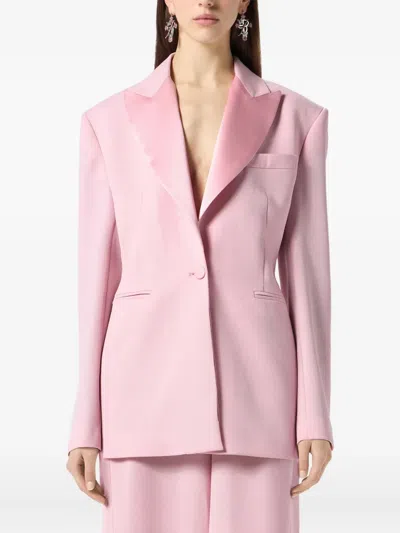 Blumarine Single-breasted Blazer In Pink