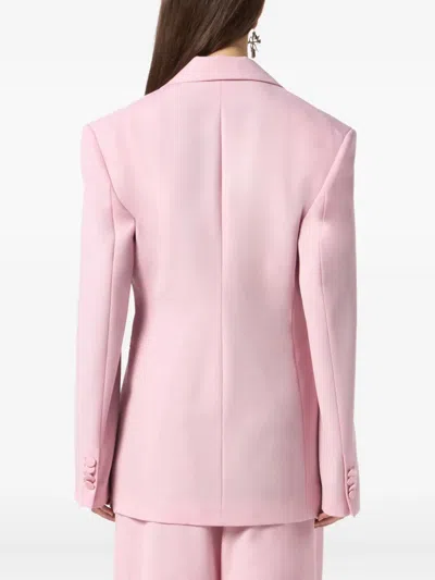 Blumarine Single-breasted Blazer In Pink