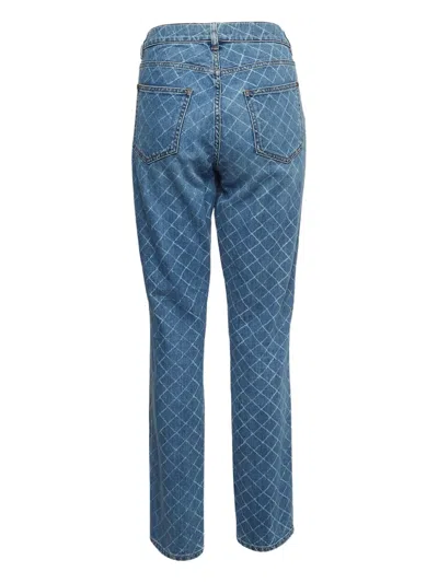 Pre-owned Chanel 2024 Diamond Pattern Jeans