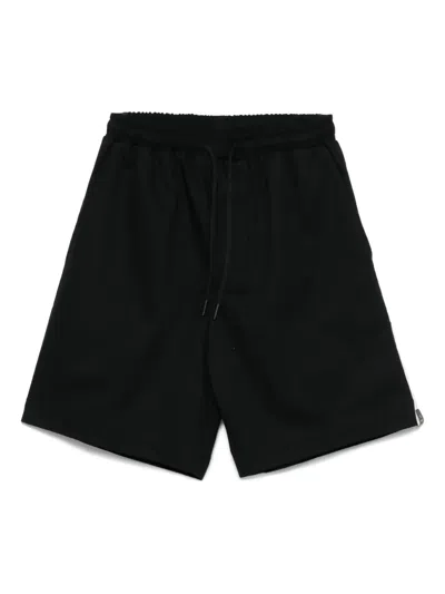 Rhun Drawstring-waist Track Shorts In Black