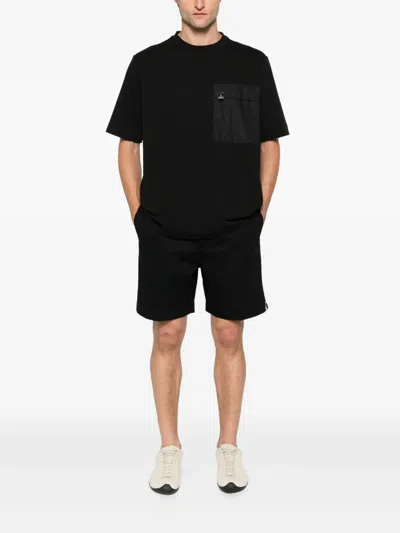Rhun Drawstring-waist Track Shorts In Black