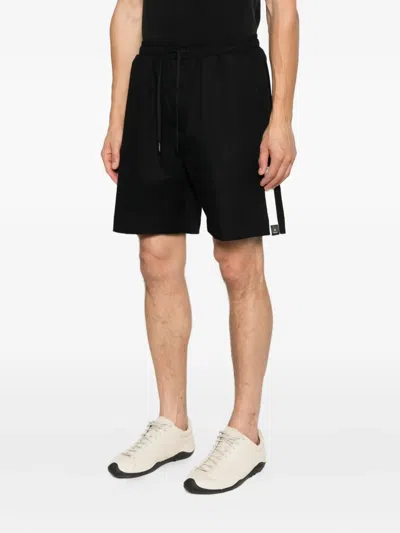 Rhun Drawstring-waist Track Shorts In Black