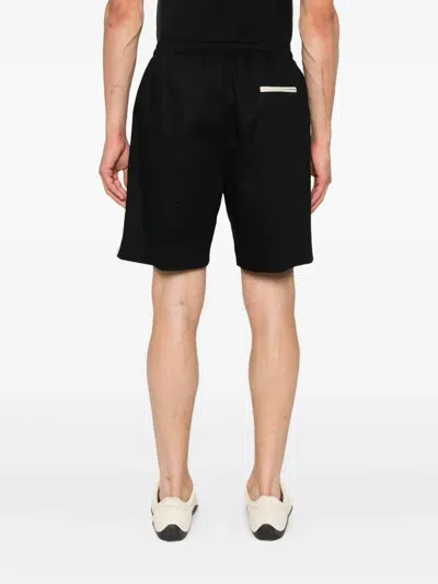 Rhun Drawstring-waist Track Shorts In Black