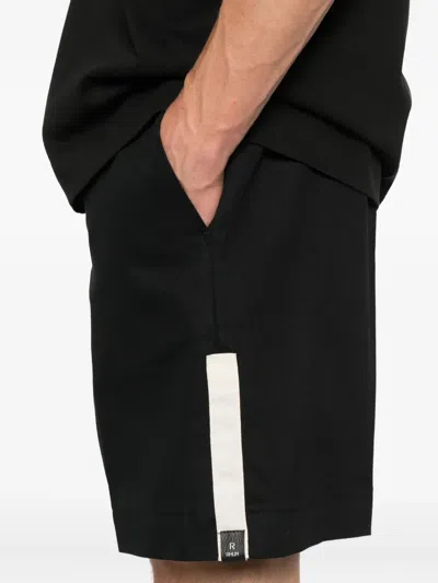 Rhun Drawstring-waist Track Shorts In Black