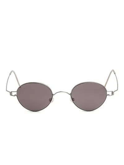 Lindberg Round-frame Sunglasses In Gray