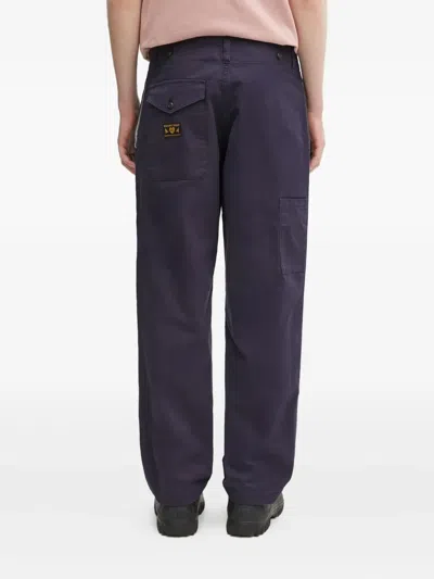 Human Made Cotton Trousers In Blue