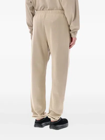 Essentials Drawstring Fleece Track Pants In Neutral
