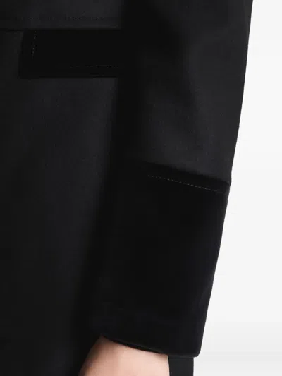 Fay Velvet-trimmed Tailored Coat