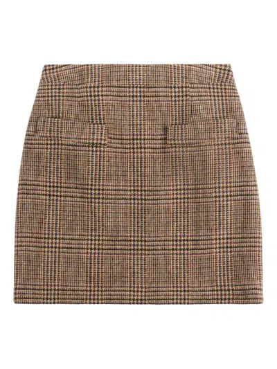Fay Checked Mini Skirt