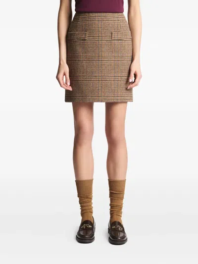 Fay Checked Mini Skirt