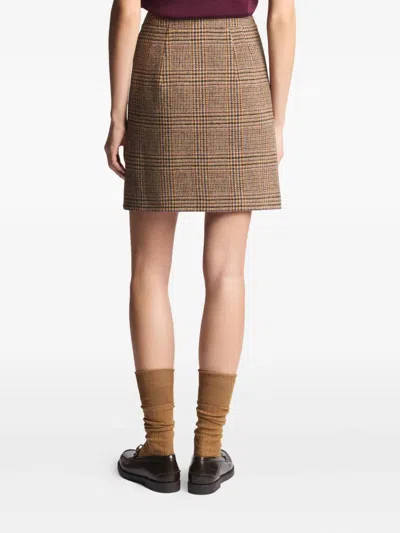 Fay Checked Mini Skirt