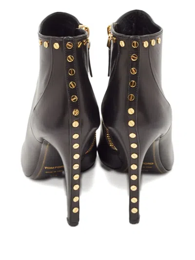 Pre-owned Tom Ford 110mm  Studs-embellishment Boot