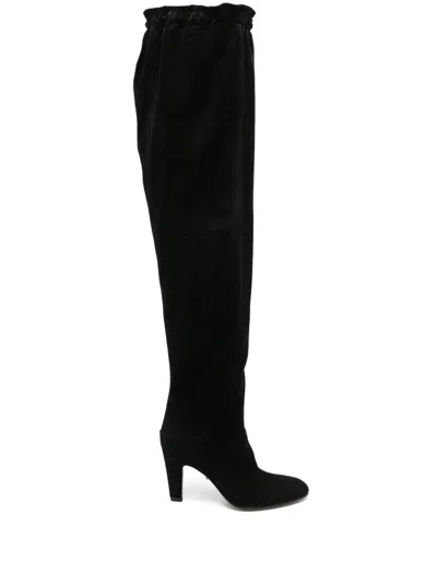 Chloé Chloe Eve Suede Over-the-knee Boots In Black