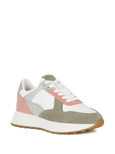 Geox Panelled Sneakers In Neutral