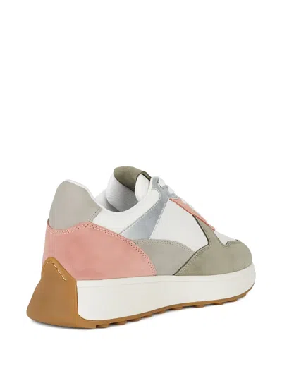 Geox Panelled Sneakers In Neutral