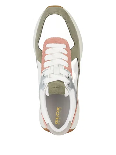 Geox Panelled Sneakers In Neutral