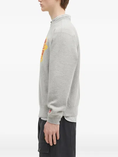 Human Made Heart-logo Sweatshirt In Gray
